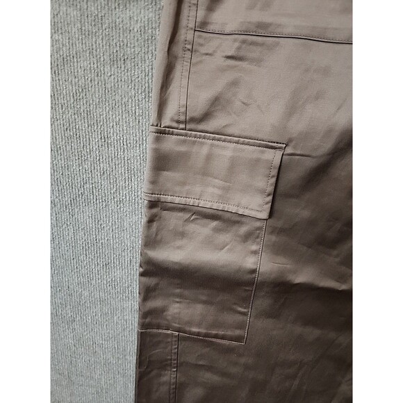 Old Navy Satin Cargo Barrel Wide-Leg Pants Womens 12 Rose Mauve NEW - Picture 5 of 11